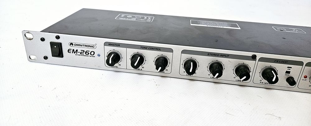 Omnitronic EM-260 liniowy mikser mikrofonowy