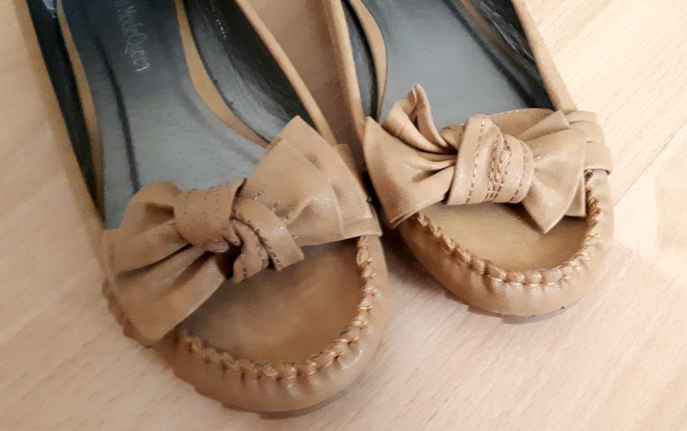 Mokasyny, baleriny beżowe/kamelowe r. 38 ccc NOWE tanio