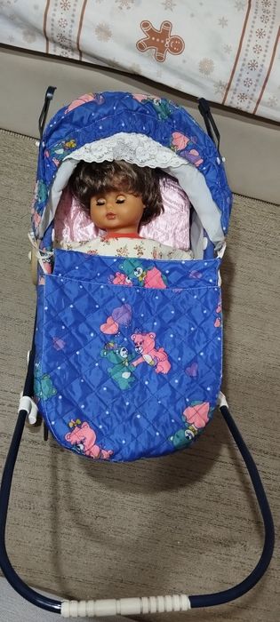 Коляска дитяча, іграшкова в стилі ретро 90х