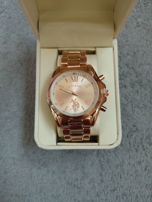Новий оригінальний годинник U.S. Polo Assn. у коробці (Rose Gold)