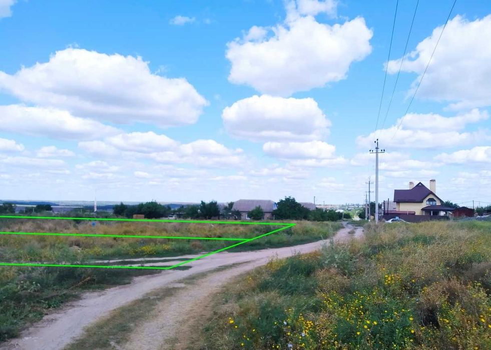 Земля під житло бізнес 18,5 соток Калинівка 10 км Миколаїв 70 м траса