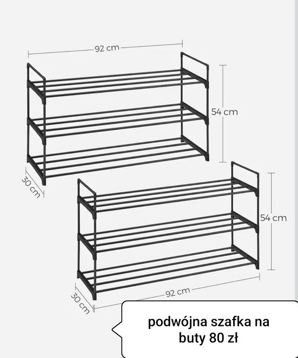 Półki na buty nowe