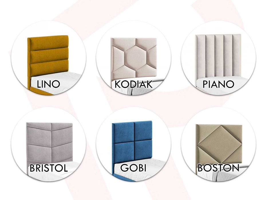 Tapicerowane łóżko hotelowe 70 / 80 / 90 / 100x200 - SZYBKA DOSTAWA