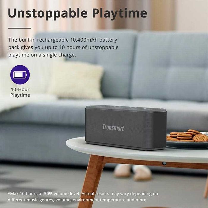 Портативна Bluetooth колонка Tronsmart Mega Pro 60W