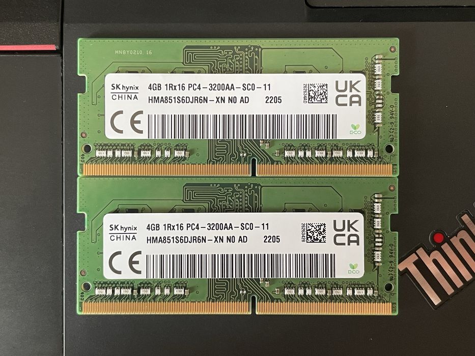 8gb (2x4gb) DDR4 3200 SODIMM Hynix