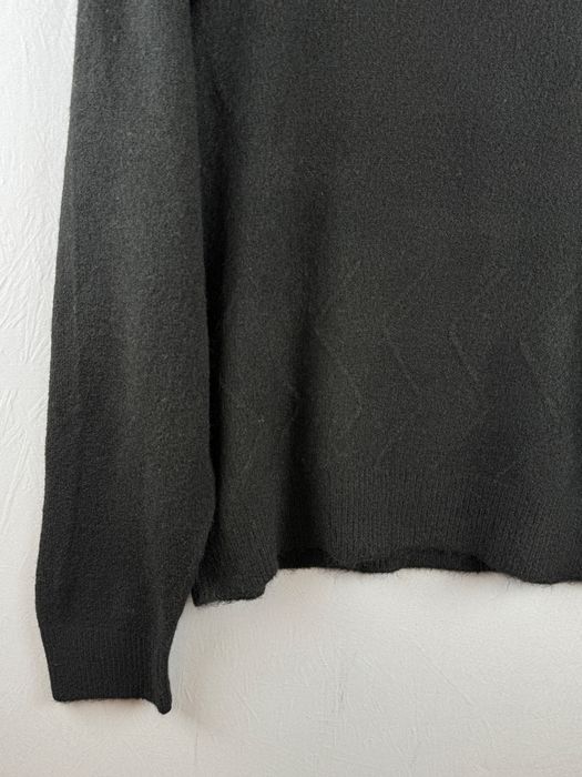 sweter czarny puszysty oversize klasyczny miękki XL