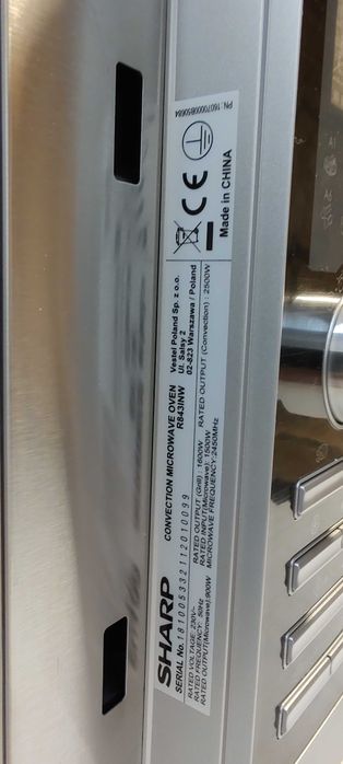 Kuchenka mikrofalowa 25L. Sharp  G-457