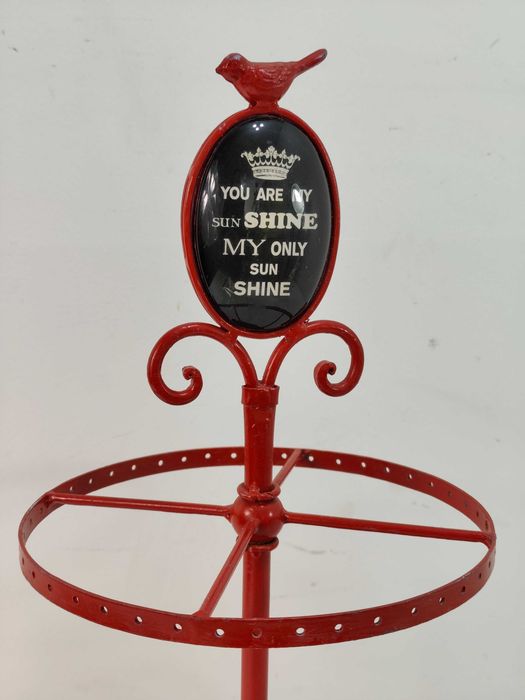 Metalowy Stojak Na Biżuterię Vintage