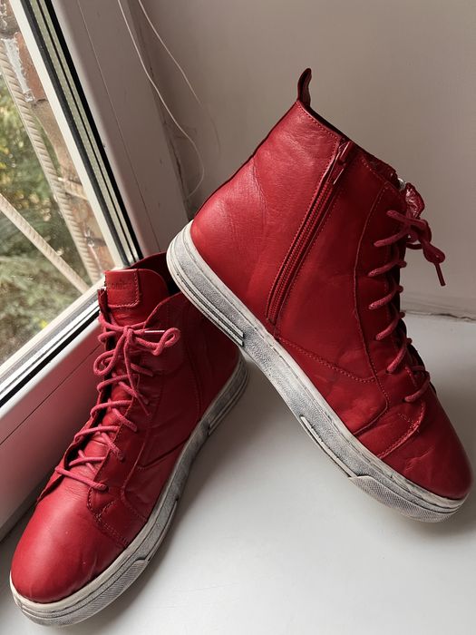 Кожаные ботинки Manitu, размер 42, стелька 26 см