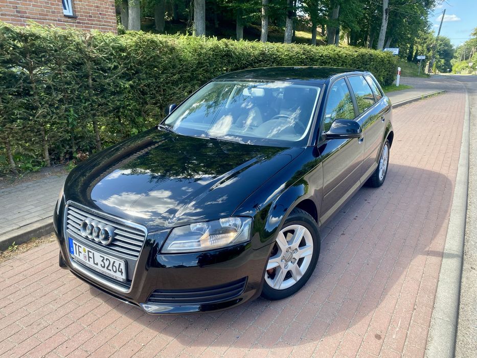 * Audi A3 8P 2.0 TDI ! Sportback! 5 drzwi! Czarna! Zadbana! Z Niemiec! *
