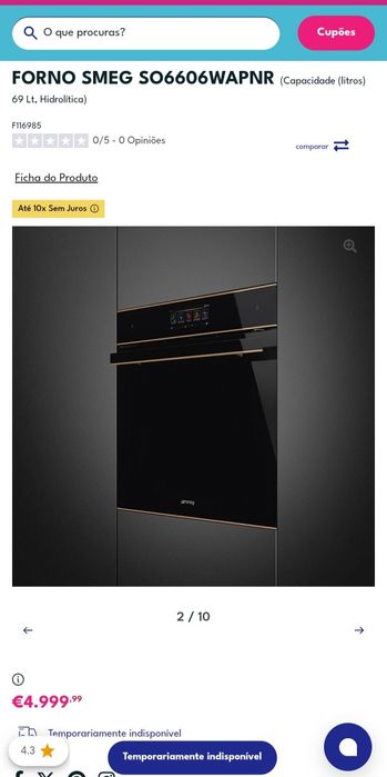 Forno SMEG Galileo - SELADO - SO6606WAPNR