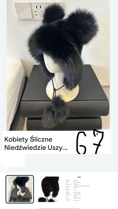 Czapka zimowa futrzana
