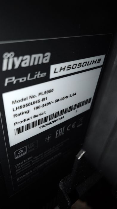 Monitor 4K 50cali IIYAMA PROLITE5050UHS
