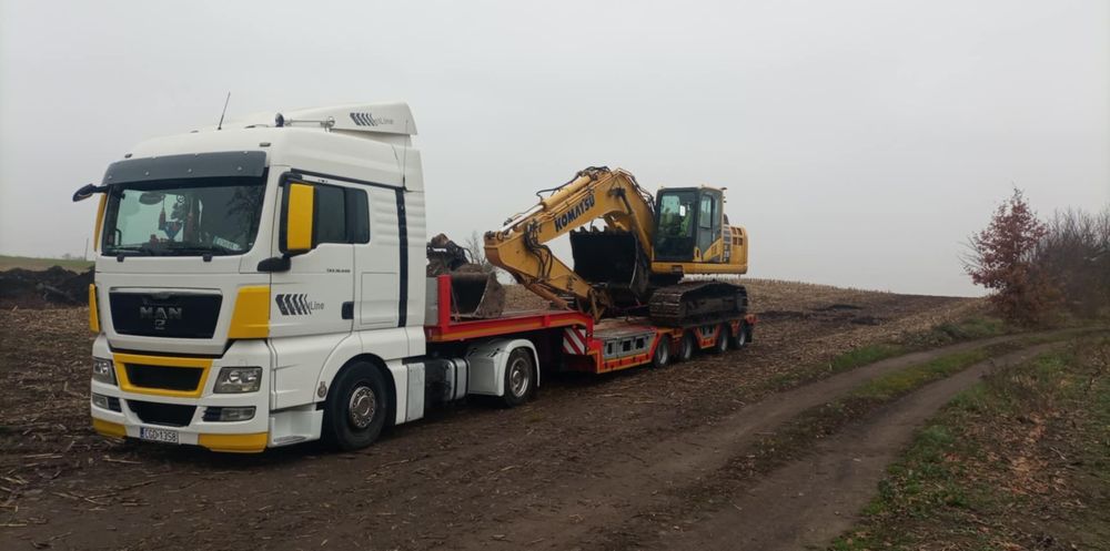 Pomoc drogowa transport niskopodwoziowy kombajnow