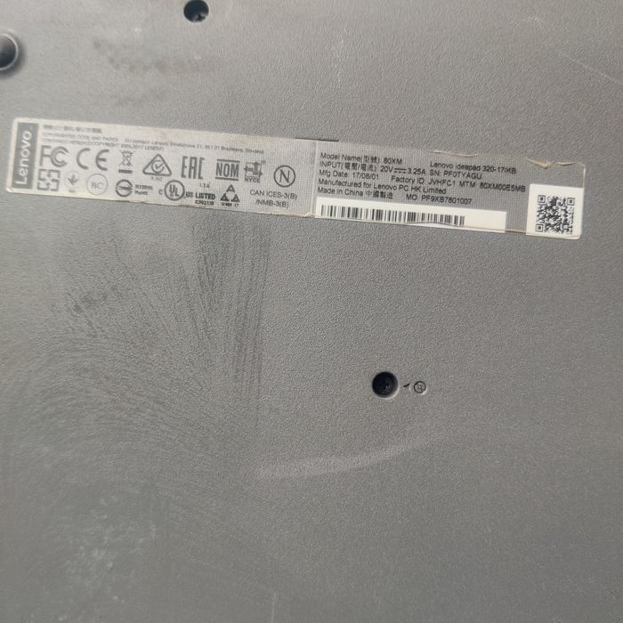 Ноутбук Lenovo IdeaPad 320-17IKB