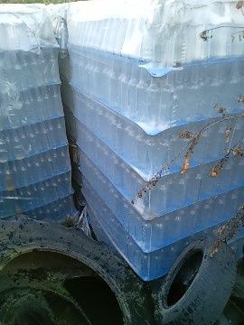 Butelka 0.5 l przezroczysta butelki z huty nowe nieużywane paleta 1904 sztuki  Panevezio Stiklas pakowane 10 palet, FV