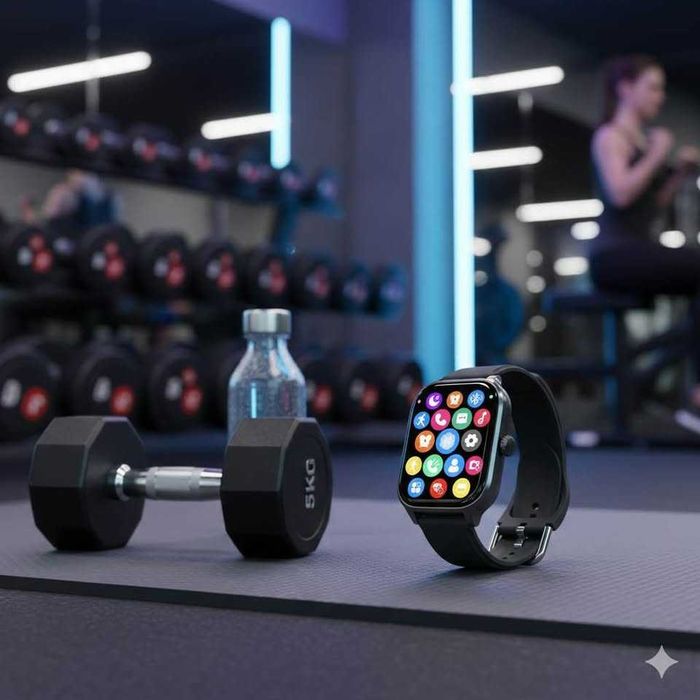 Relógio Inteligente Bluetooth com Chamadas, Monitor Cardíaco e Passos