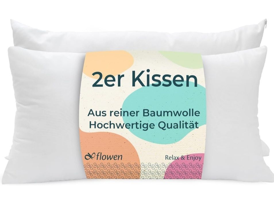 Poduszka na łóżko, 40 x 80 cm, zestaw 2 szt
