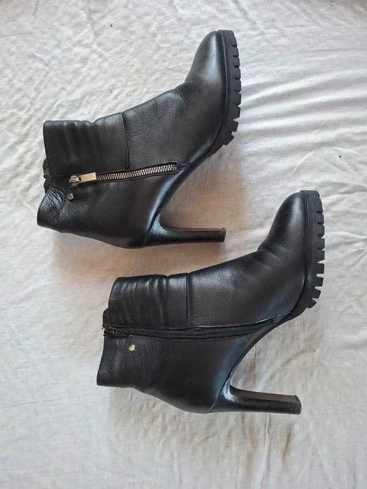 Czarne botki vintage