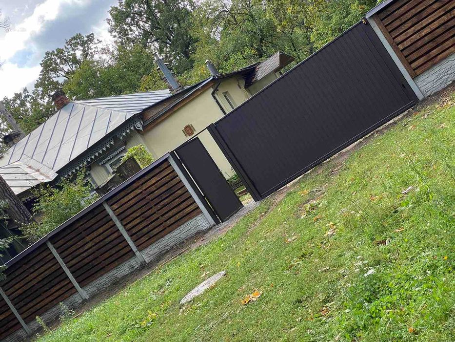 Ворота откатные под ключ/Відкатні ворота,калитки/Каркас/Автоматика