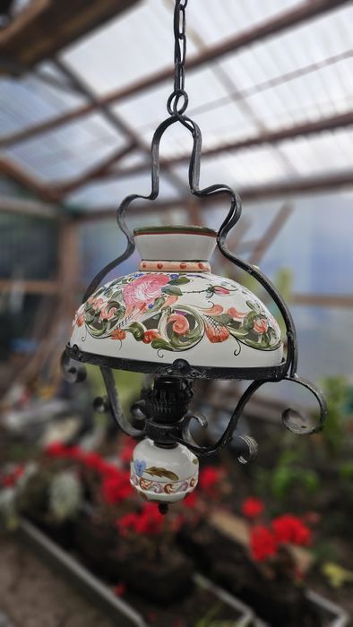 Lampa wisząca ceramiczna ręcznie malowana XII wiek