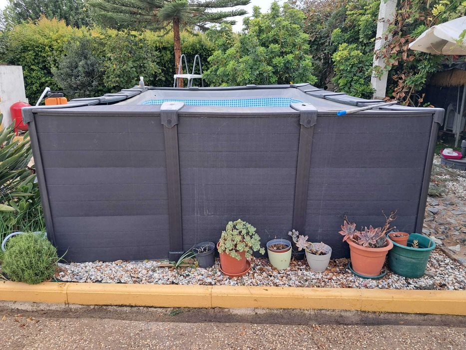 Piscina Desmontavel Intex Graphite Gray Panel
