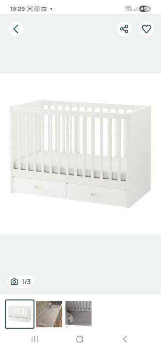 Berço com colchão ikea