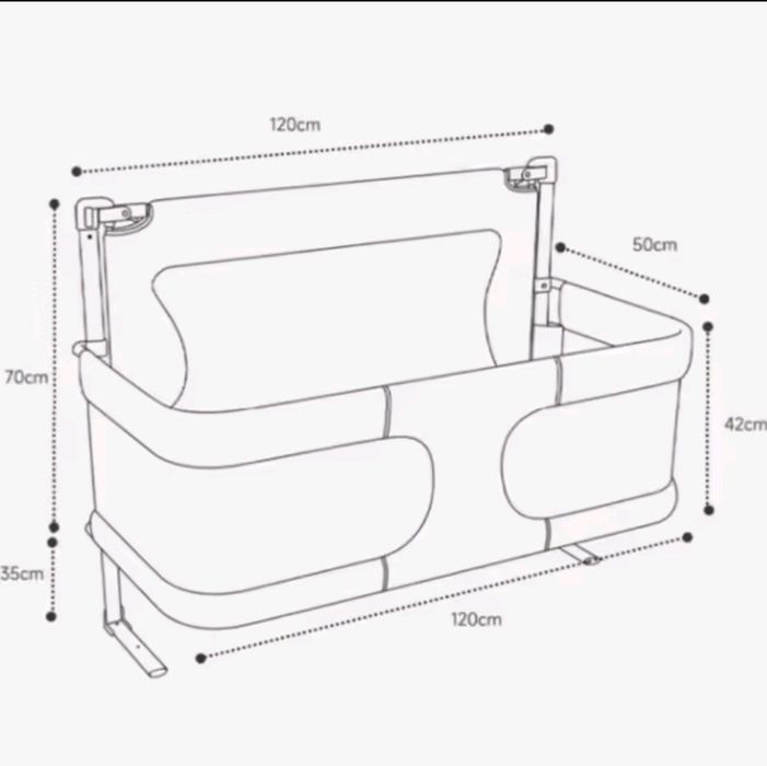 Бортик для ліжка немовляти | Захист від падіння