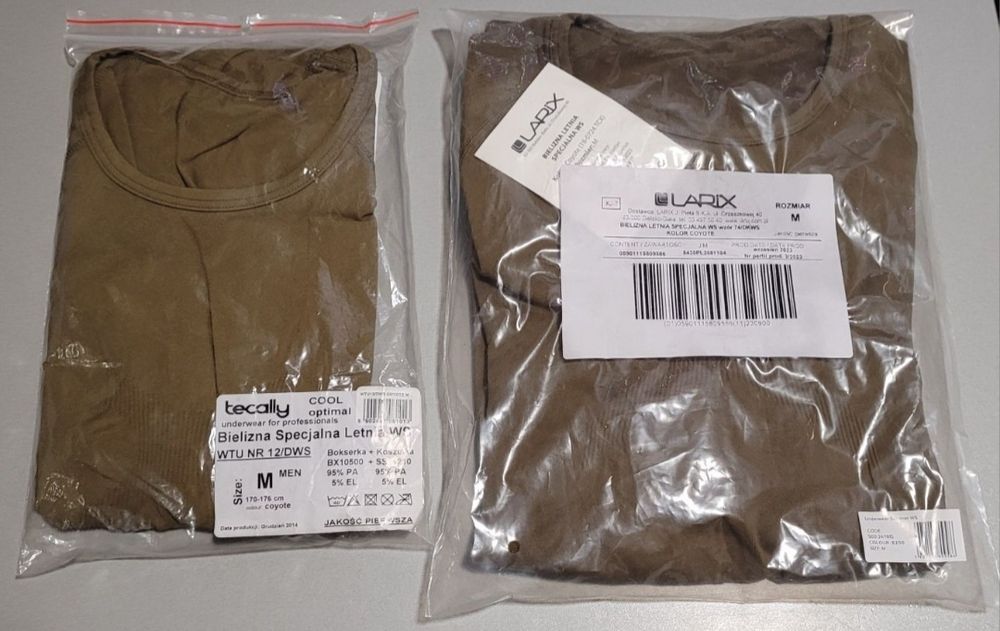 Bielizna specjalna termoaktywna letnia M coyote