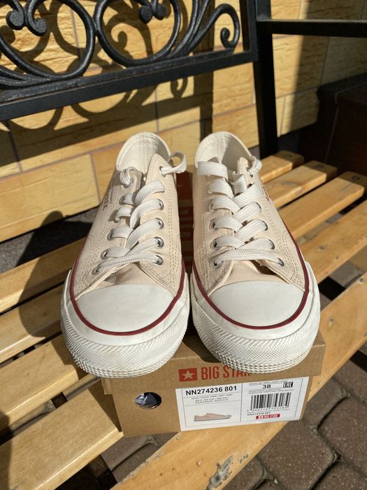 Trampki Big Star rozmiar 38 beżowe  jak nowe
