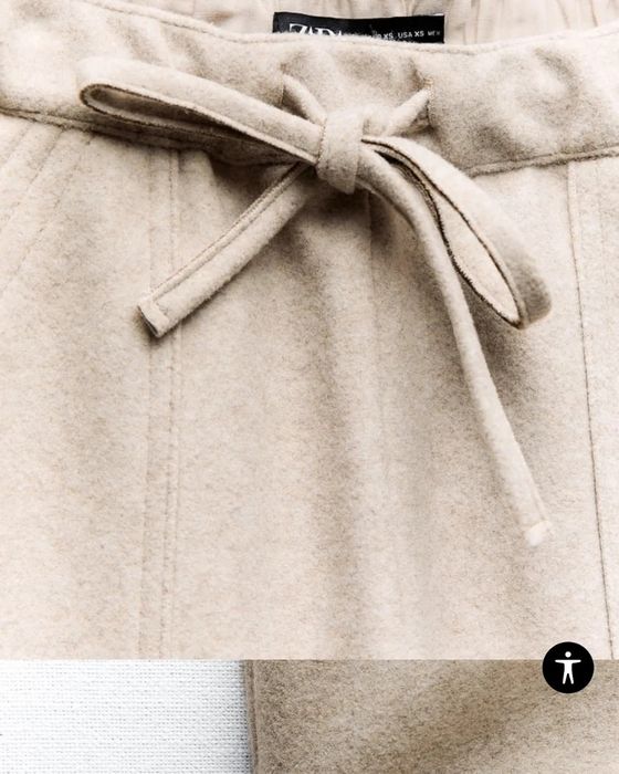 модні брюки із фетра zara  m  хл