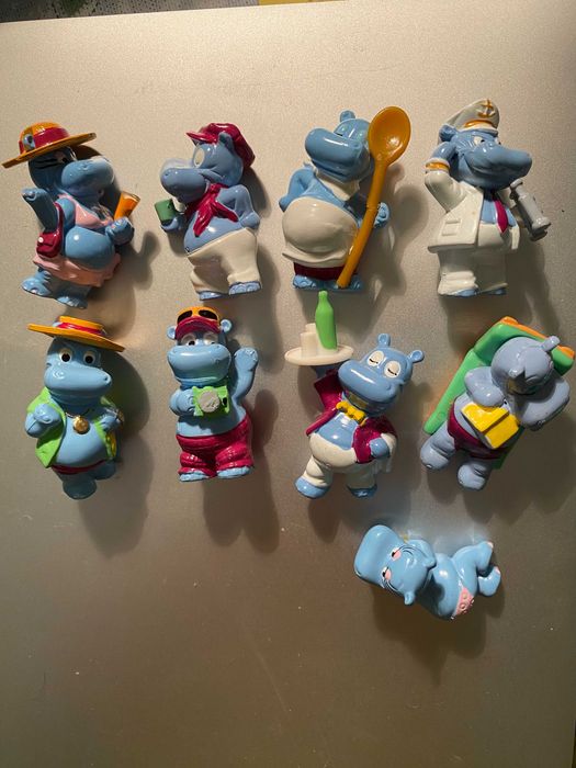 Фігурки Кіндер Бегемоти колекція 90-х років (Kinder бегемоты)