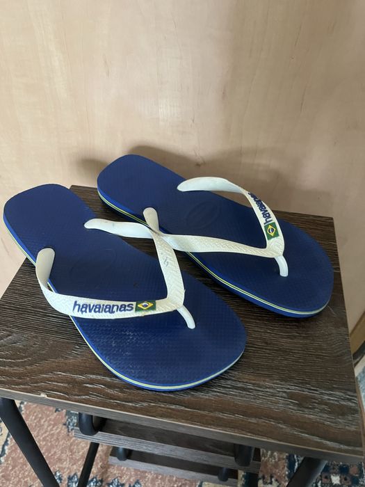 Синій - Havaianas В'єтнамки з логотипом Brasil