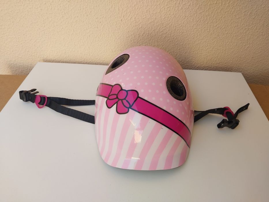 Capacete Infantil Rosa – Bicicleta / Trotinete / Patins