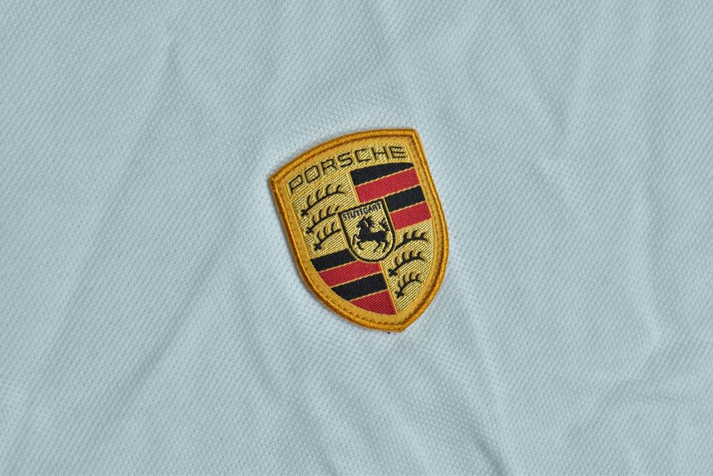 Porsche Driver Selection Biała Koszulka Polo L