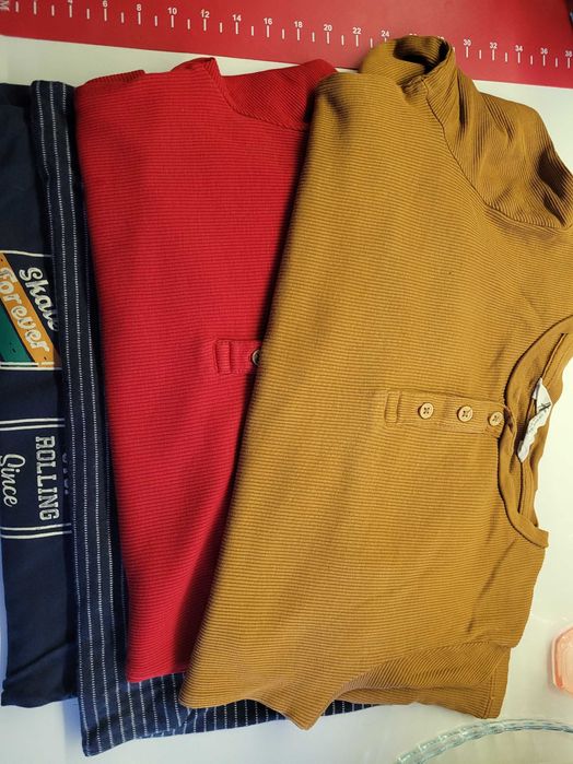 T-shirty długi rękaw chłopiec 122/128 4szt