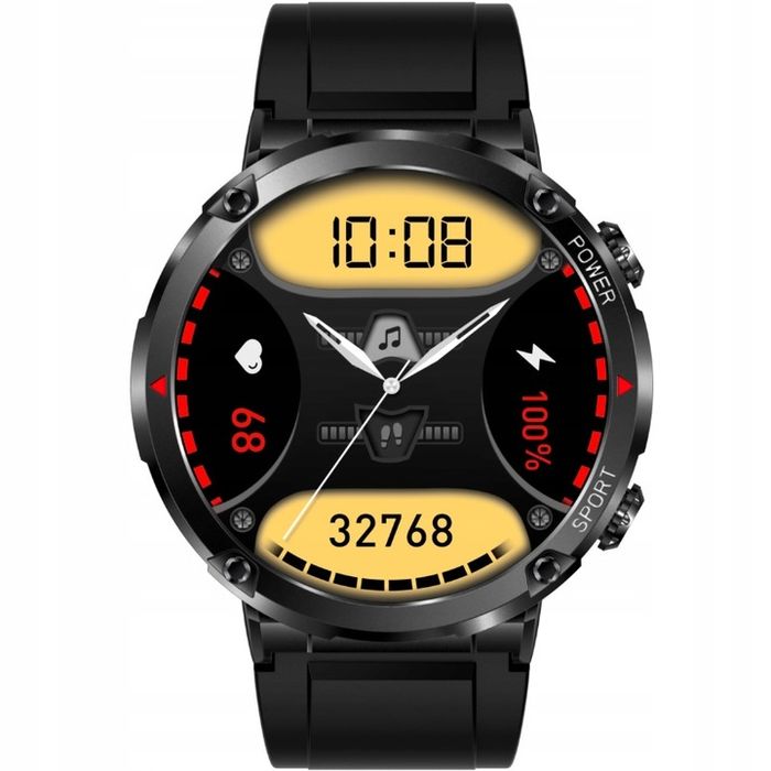 Zegarek Męski Smartwatch Rubicon Rozmowy Kroki Sms