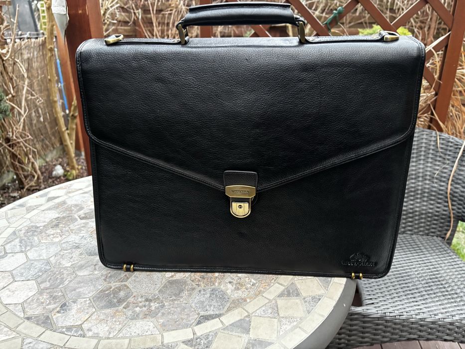 Skórzana nowa teczka Wittchen