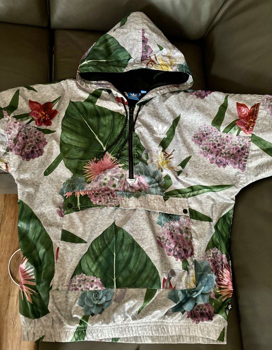 KURTKA, wiatrówka Adidas Originals w kwiaty NOWA  38, 40 , 42