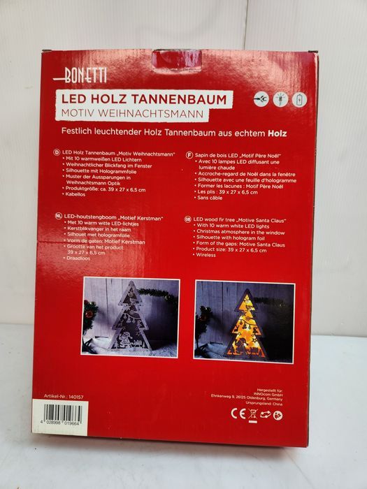Ozdoba świąteczna choinka LED