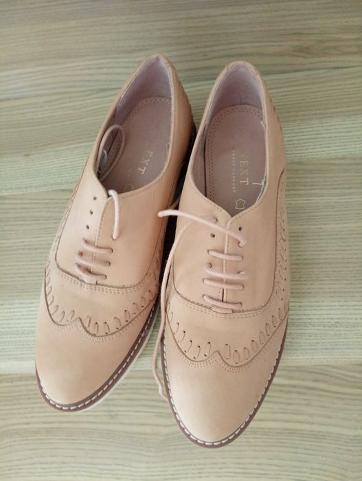 Туфлі 39 розмір нубук оксфорди брогі