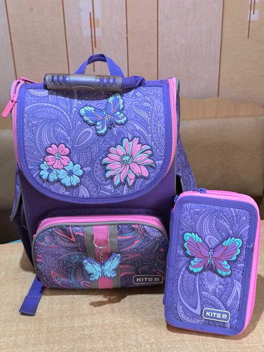 Шкільний каркасний рюкзак Kite 501 Flowery портфель