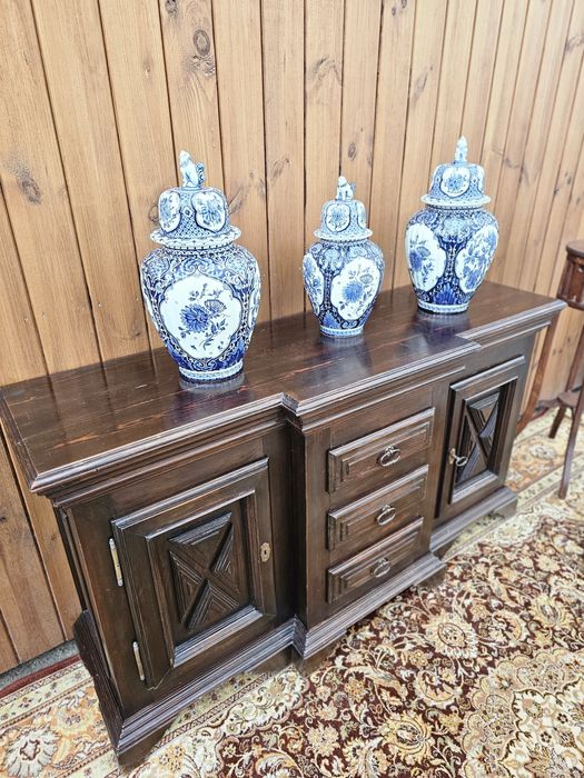 Komoda sosnowa ciemna 147 cm #1463 Stylowy Węgrów