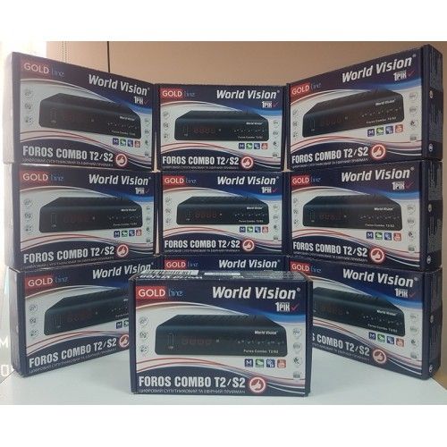 Комбинированный World Vision Foros Combo DVB-T2/C/S/S2 Mpeg4 приставка ...