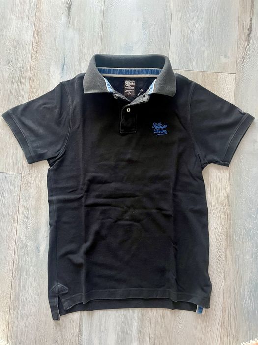 Polo Tommy Hilfinger preto russo S