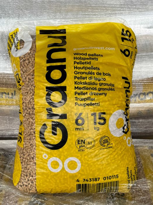 Pellet Certyfikowany 6mm  Barlinek  Graanul  Uni pellet  Albero