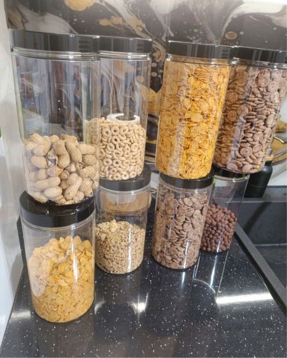 Pojemniki PET 1,5l na żywność makaron mąkę 12 szt