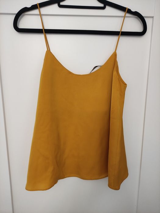 Stradivarius musztardowy top S