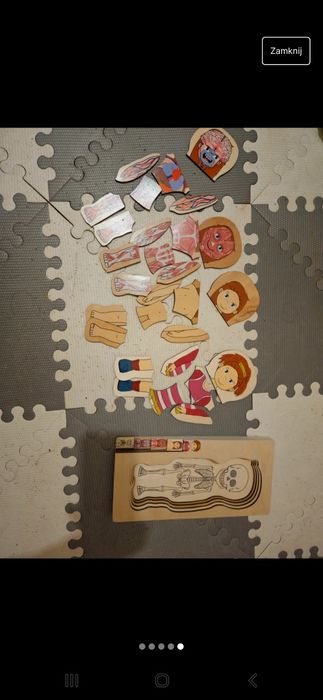 Drewniane puzzle anatomiczne
