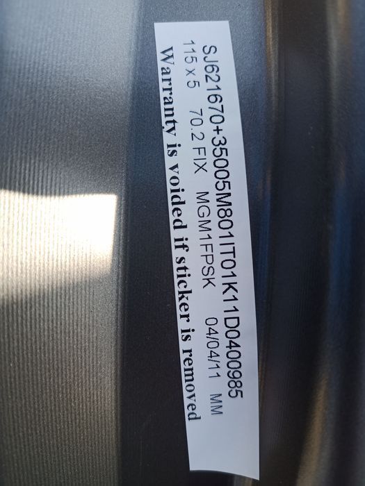 OPEL 16" MSW 5*115 Astra J insignia B Zafira C Antara Captiva NOWE 115